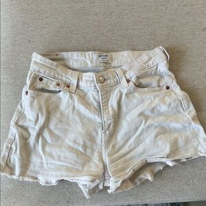 Levi's Light Tan Jean Shorts